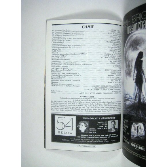 Phantom Of Opera 25 Years Playbill June 2003 Macintosh Samantha Hill Joback - Picture 4 of 6
